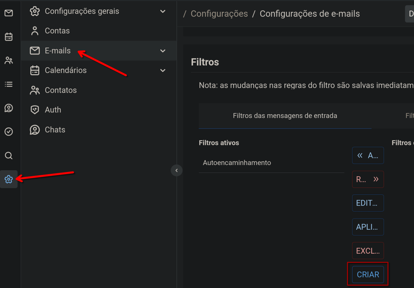 Criar filtro