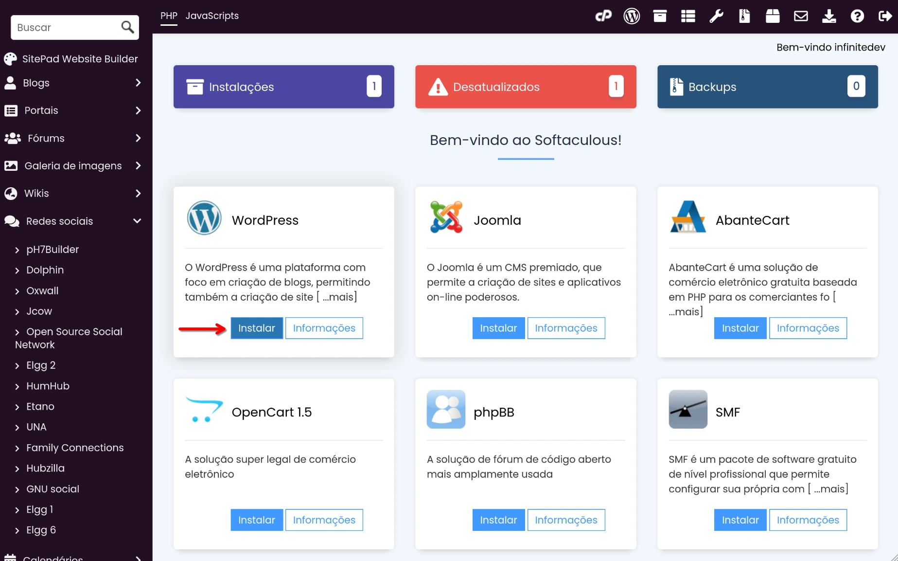 Instalador Mágico - WordPress