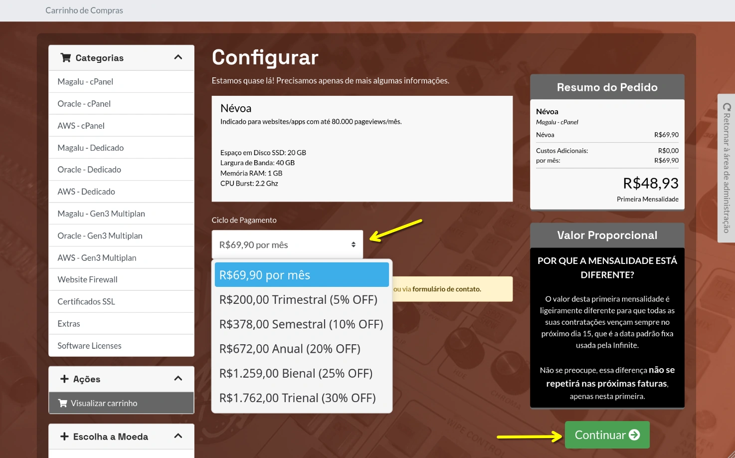 Selecionar Periodicidade
